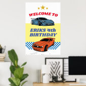 Poster Panneau d'accueil de la fête automobile, panneau d (Bureau à domicile)