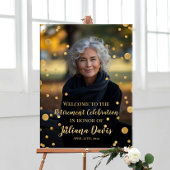 Poster Panneau d'accueil de retraite moderne avec photo