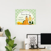 Poster Panneau d'accueil haldi traditionnel (Bureau à domicile)