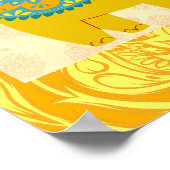 Poster Panneau d'accueil jaune des éléphants mariages de  (Coin)