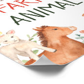 Poster Panneau d'adoption d'animaux de ferme Fête de la f (Coin)