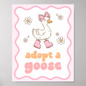 Poster Panneau d'adoption d'une oie (Devant)