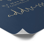 Poster Panneau d'adresse de l'enveloppe CAITLIN Navy & Go (Coin)