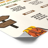 Poster Panneau d'affectation de cabine d'anniversaire de  (Coin)