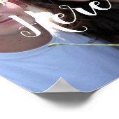 Poster Panneau d'affectation de table de mariage photo (Coin)