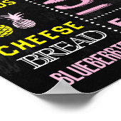 Poster Panneau d'affichage d'anniversaire des ananas Flam (Coin)