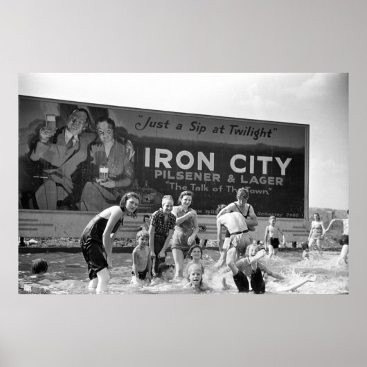 Poster Panneau d'affichage de la bière, 1938 (Devant)