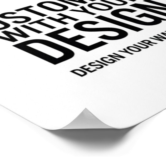 Poster Panneau d'affichage d'événements vierges de 8 x 10 (Coin)