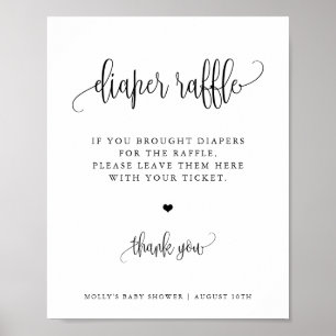 Poster Panneau d'affichage du chapelet de couches, callig