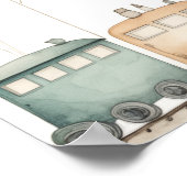 Poster Panneau d'affichage personnalisé Birthday Train (Coin)