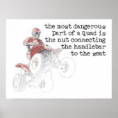 Poster Panneau d'affiche de l'affiche de l'ATV Quad Nut (Devant)