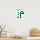 Poster Panneau d'affiche de l'Utah Home Heart State (Cuisine)