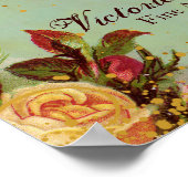 Poster Panneau d'affiche du Rose victorien (Coin)