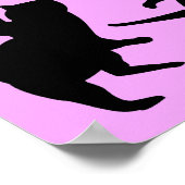 Poster Panneau d'affiche Normal Il Y A Trois Chats Drôle (Coin)