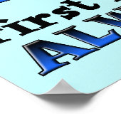 Poster Panneau d'affiche toujours fatigué drôle (Coin)