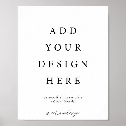 Poster Panneau d'affiche verticale 8x10" (Devant)