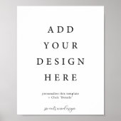 Poster Panneau d'affiche verticale/portrait 8x10" (Devant)