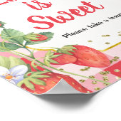 Poster Panneau d'amour à l'aquarelle Berry Sweet (Coin)