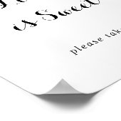 Poster Panneau d'amour de calligraphie moderne est doux (Coin)