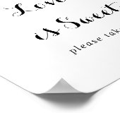 Poster Panneau d'amour de feuillage vert floral simple es (Coin)