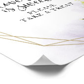 Poster Panneau d'amour de verdure géométrique d'eucalyptu (Coin)