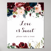 Poster Panneau d'amour doux illustré à l'aquarelle en aut (Devant)