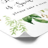 Poster Panneau d'amour floral géométrique d'eucalyptus L' (Coin)