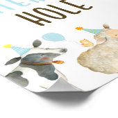 Poster Panneau d'anniversaire de la ferme des trous d'eau (Coin)