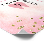 Poster Panneau d'anniversaire de la fraise Sweet One (Coin)