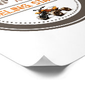 Poster Panneau d'anniversaire de la station d'alimentatio (Coin)