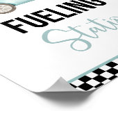 Poster Panneau d'anniversaire de la station d'alimentatio (Coin)