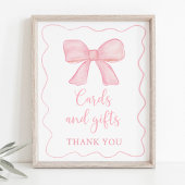 Poster Panneau d'anniversaire des cartes et cadeaux de la