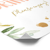 Poster Panneau d'anniversaire Drinks Cheers Miss Onederfu (Coin)