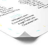 Poster Panneau d'anniversaire Editable Blue Ice Cream (Coin)