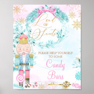 Poster Panneau d'anniversaire Gold Land of Sweets Nutcrac