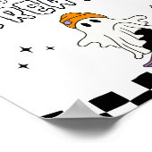 Poster Panneau d'anniversaire Halloween garçon Pas de far (Coin)