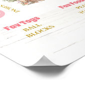 Poster Panneau d'anniversaire Joyeux campeur rose (Coin)