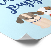 Poster Panneau d'anniversaire pour chiot Adoptez un chiot (Coin)