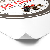 Poster Panneau d'anniversaire Red Quad Vit Stop (Coin)