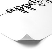 Poster Panneau d'apéritif simple en calligraphie noire (Coin)