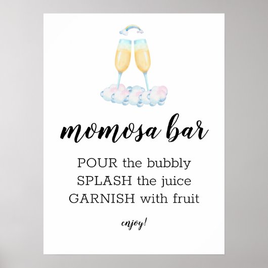 Poster Panneau d'aquarelle Momosa Bar Fairytale (Devant)