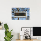 Poster Panneau d'arrêt de bus à Berlin (Bureau à domicile)
