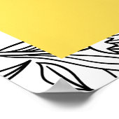 Poster Panneau d'arrivée jaune, magasin de détail (Coin)