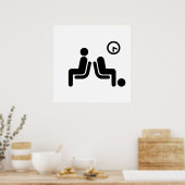 Poster Panneau d'attente prolongée (Cuisine)
