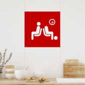 Poster Panneau d'attente prolongée (Cuisine)