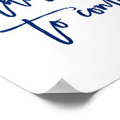 Poster Panneau d'avertissement Mariage à la main chic (Coin)