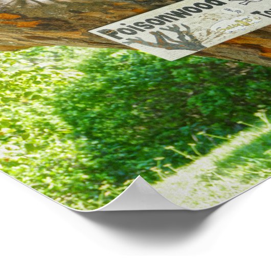 Poster Panneau d'avertissement Poisonwood Tree (Coin)