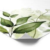 Poster Panneau de Baby shower Bleu A Boy Greenery (Coin)