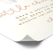 Poster Panneau de Baby shower Botton Boho Boho (Coin)