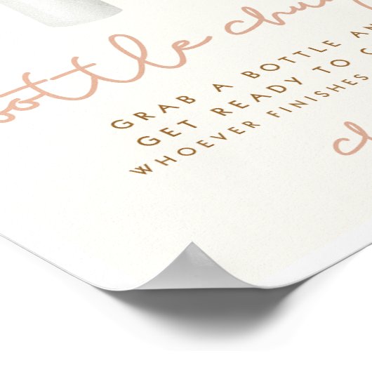 Poster Panneau de Baby shower Botton Boho Boho (Coin)